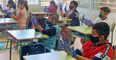 Der Schulalltag auf Ibiza wird dominiert von Abstand, Masken und Desinfektionsgel