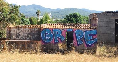 Die Insel Ibiza ist übersät mit ”Grippe-Graffiti”: Wer steckt dahinter?