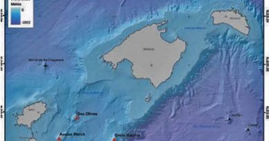 Schlafende Vulkane auf dem Meeresgrund im balearischen Meer – Lebensraum für Glasschwämme, Korallen, Schwertfische und Gorgonien
