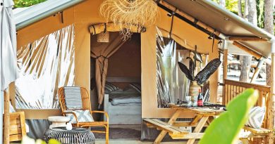 Luxus auf dem Campingplatz von San Antonio – “Glamping”: Komfort statt Luftmatratze