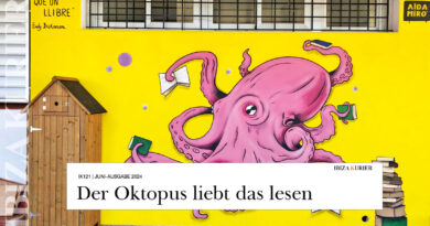 Meisterhaftes Wandgemälde animiert zum Lesen – Schulleitung engagiert ibizenkische Künstlerin Aida Miro 